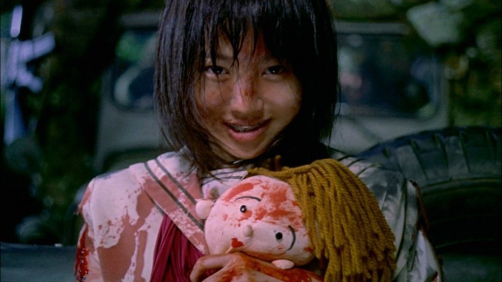 A still from the movie Battle Royale