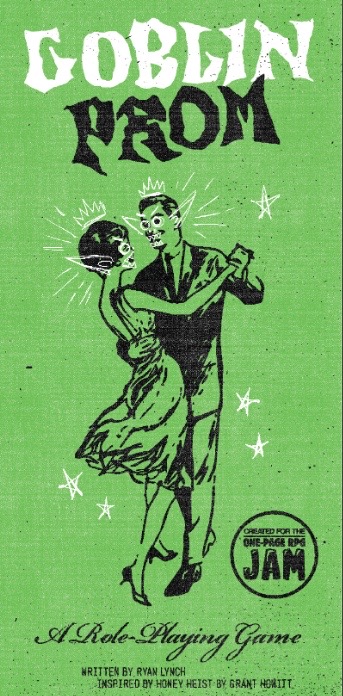 Dancers on the cover illustration of Goblin Prom