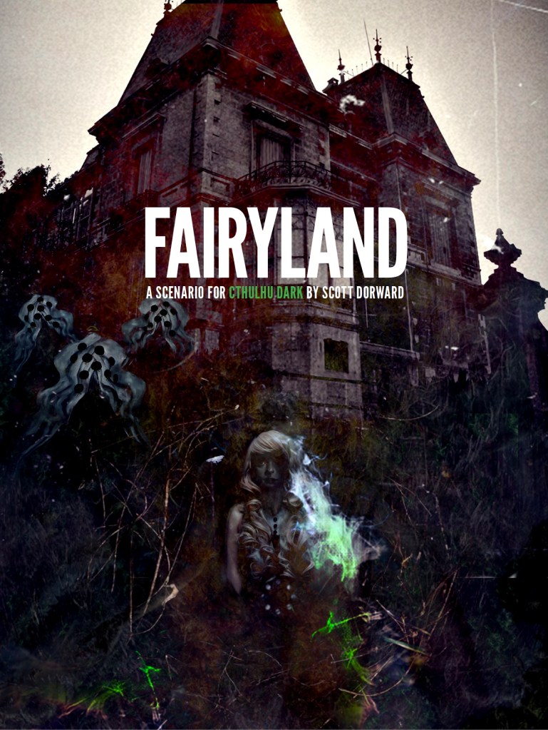 The cover of Fairyland for Cthulhu Dark