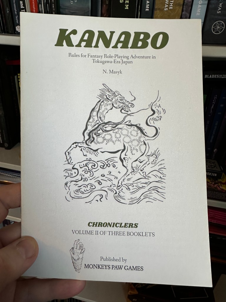 Kanabo Volume 2, Chroniclers has the image of mythical Japanese creature, the Kirin, across between a dragon, a horse and a giraffe, dancing across the waves.