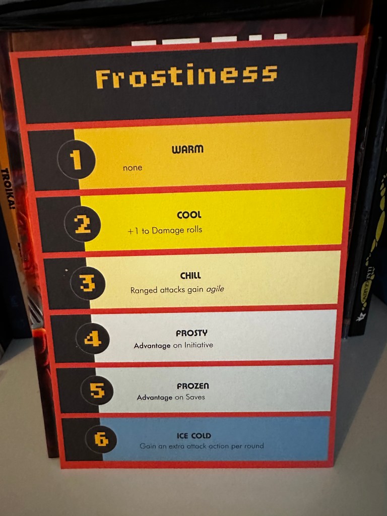 The Frostiness Tracker goes from Warm to Ice Cold