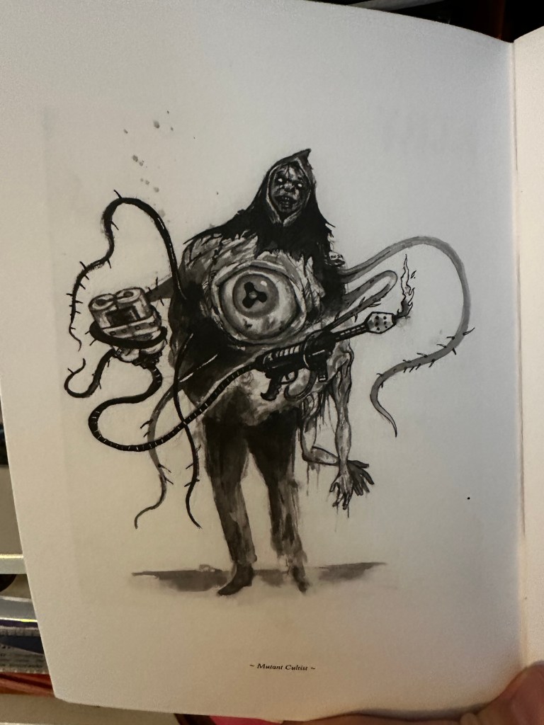 The Mutated Cultist has an eye where his torso should be