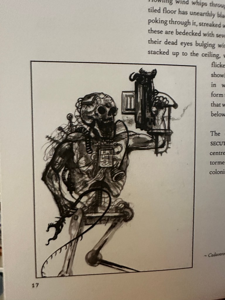 The Cadaverous Persecutor - cyborg corpse with a ricket launcher hand.