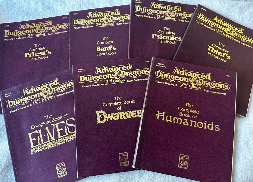 A Collection of Complete Handbooks for player classes and races.